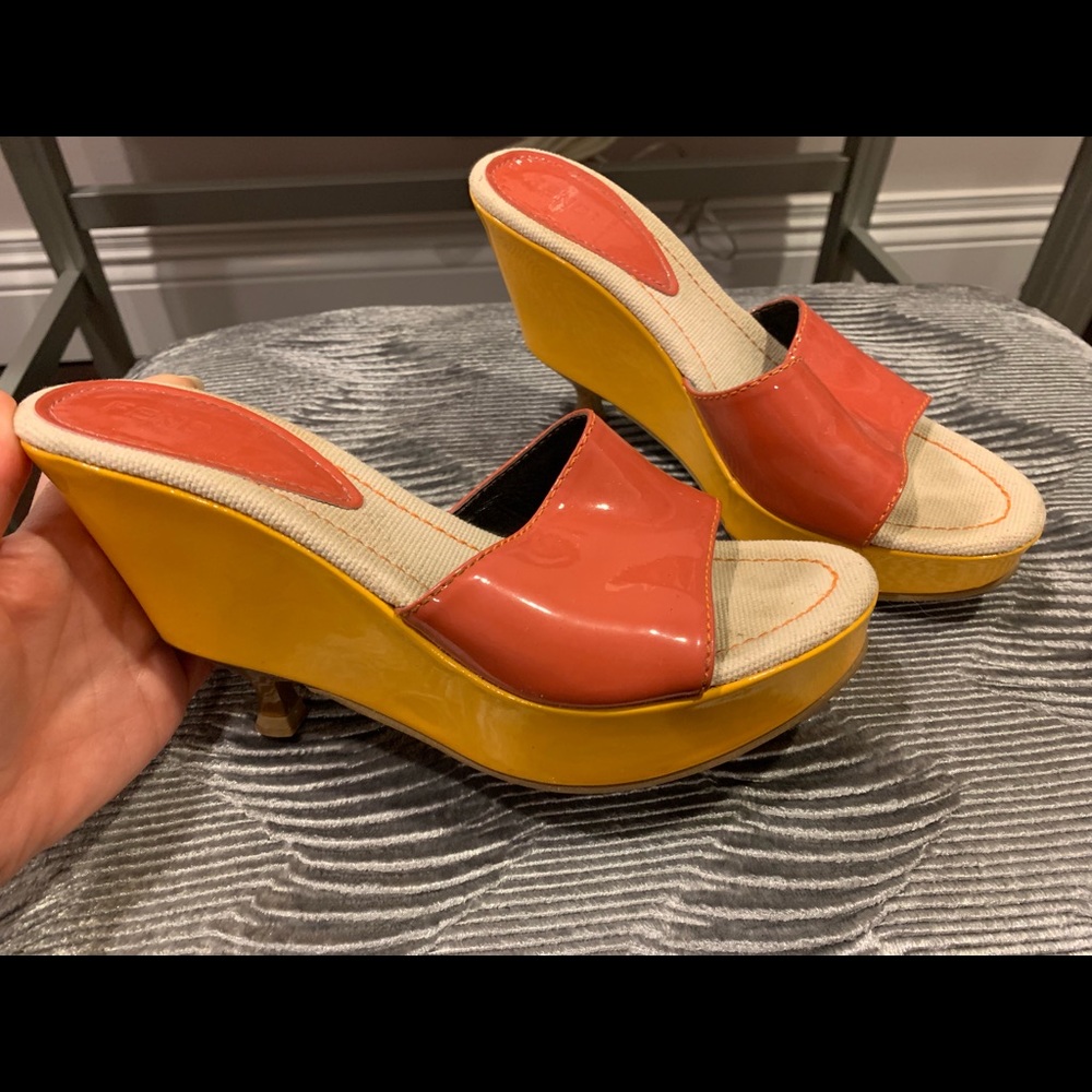 Fendi wedge heel shoes